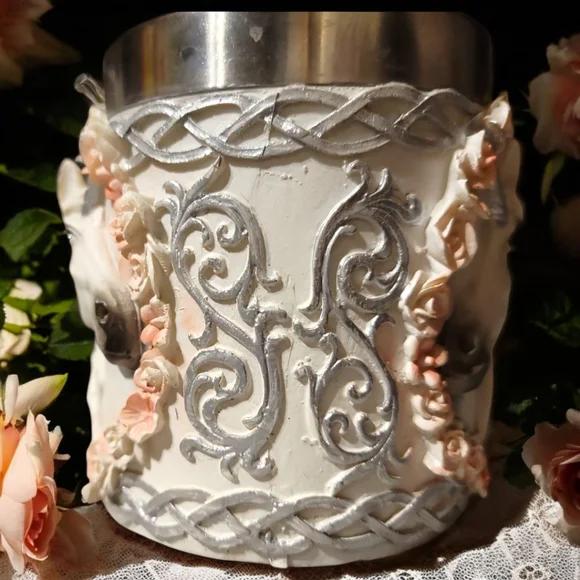 Vtg Ebros Sacred Bridal Unicorn Roses Mug Drink Beer Stein Tankard Coffee Cup - Picture 4 of 10